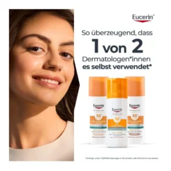 Eucerin Sun Oil Control Getönte Face Gel-Creme LSF50+ Mittel, 50 ml