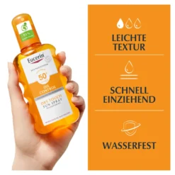 Eucerin Sun Oil Control Spray Transparent LSF 50+, 200 ml