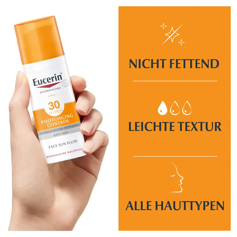Eucerin Sun Photoaging Control Fluid Gesicht LSF 30, 50 ml