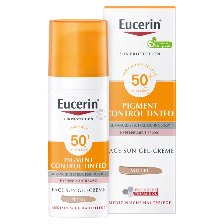 Eucerin Sun Pigment Control Getönte Face Gel-Creme LSF50+, 50 ml