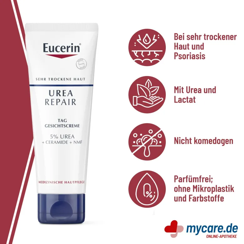 Eucerin UreaRepair Tag Gesichtscreme, 50 ml