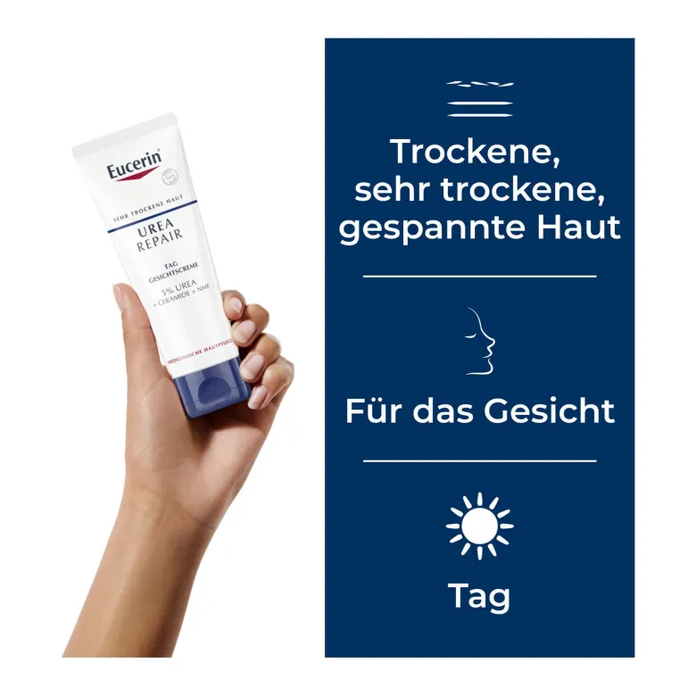 Eucerin UreaRepair Tag Gesichtscreme, 50 ml