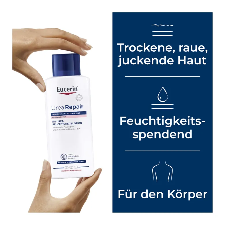 Eucerin UreaRepair 5% Urea Feuchtigkeitslotion mit Duft, 250 ml