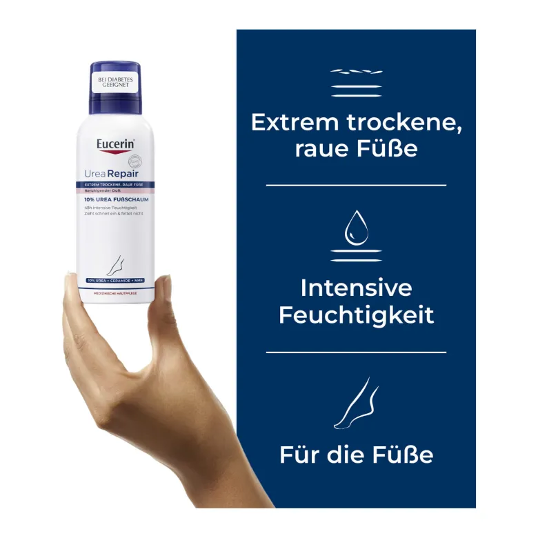 Eucerin UreaRepair 10% Urea Fußschaum, 150 ml