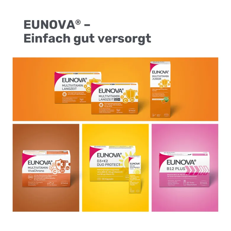 Eunova DuoProtect D3 + K2 4000 I.E. Kapseln, 90 St