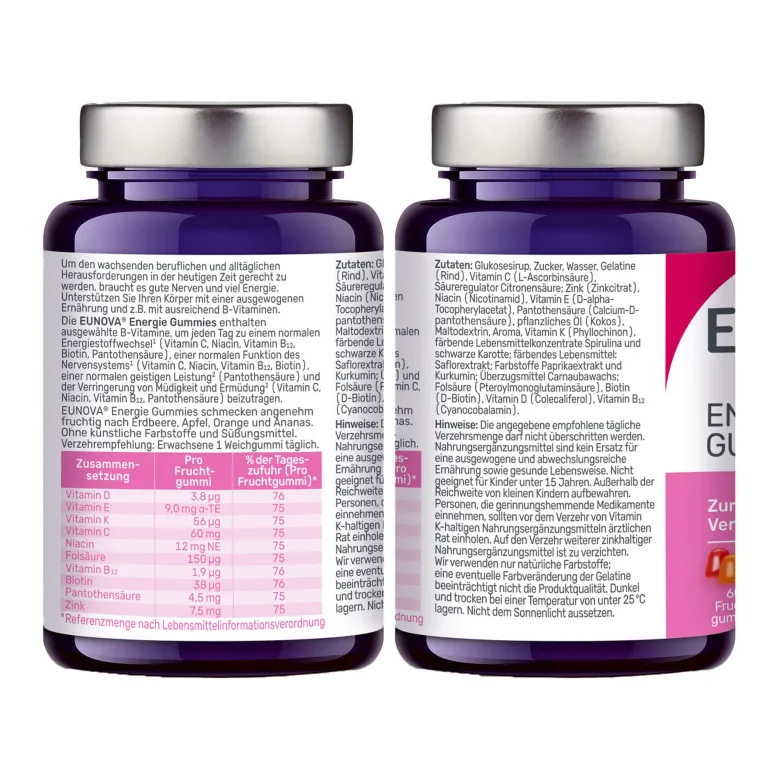 Eunova Energie Gummies, 60 St