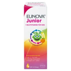 Eunova Junior Sirup mit Orangengeschmack, 150 ml
