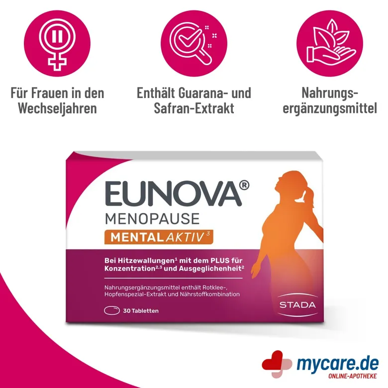 Eunova Menopause Mental Aktiv Tabletten, 30 St