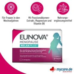 Eunova Menopause Relax Plus Tabletten, 30 St