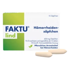 Faktu lind Hämorrhoidenzäpfchen, 10 St