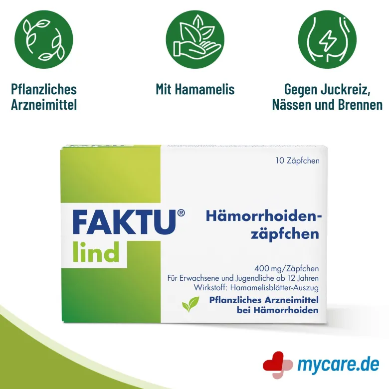 Faktu lind Hämorrhoidenzäpfchen, 10 St