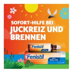 Fenistil Kühl Roll-on bei Insektenstichen und Sonnenbrand, 8 ml
