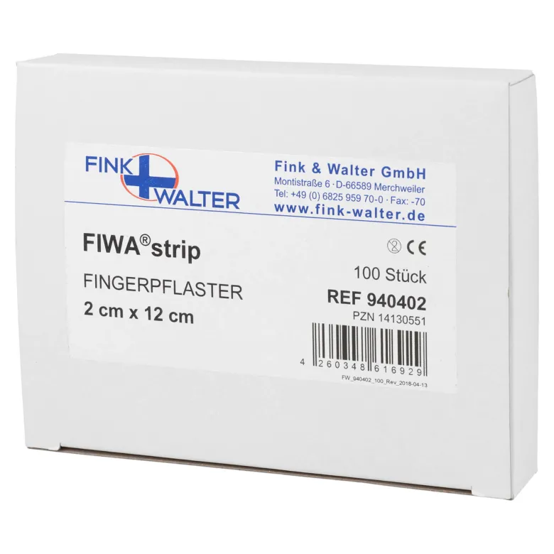 FIWA strip Fingerpflaster 2x12 cm hautfarben, 100 St