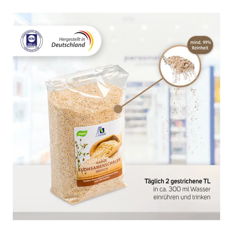 Flohsamenschalen Indisch, 500 g
