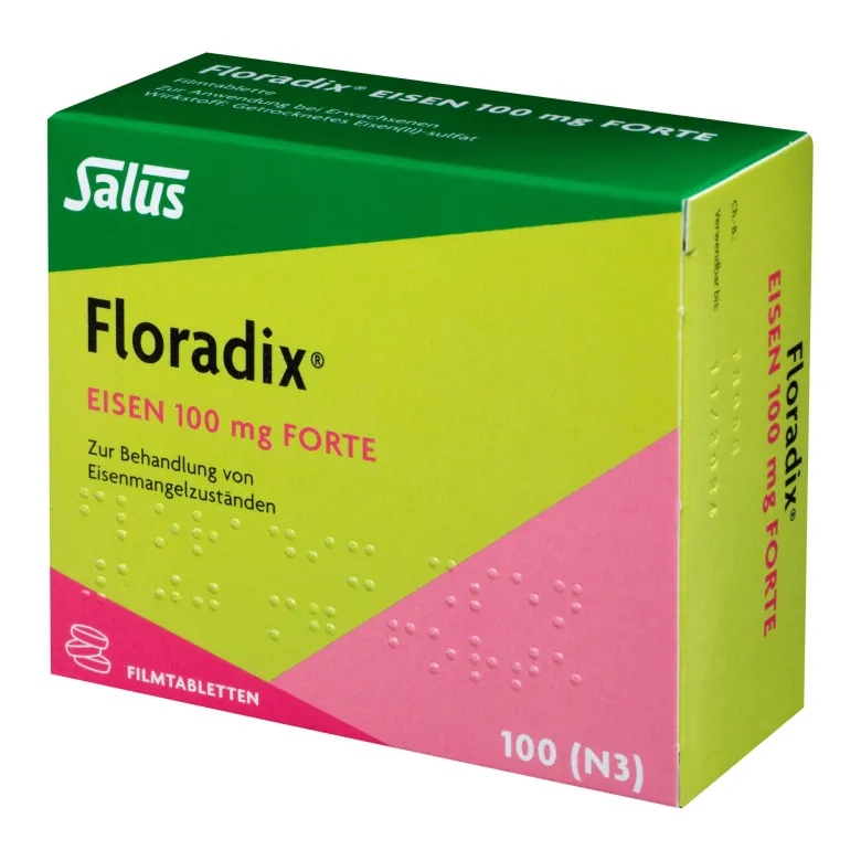Floradix Eisen 100 mg forte Filmtabletten, 100 St