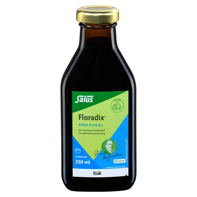Floradix Eisen plus B12 vegan, 250 ml