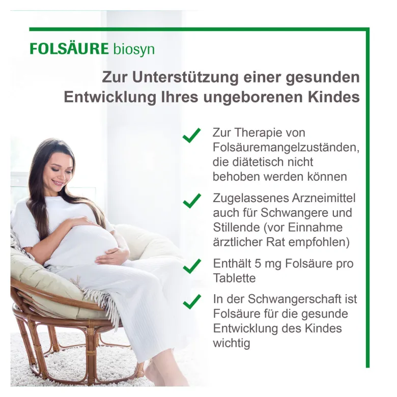 Folsäure biosyn Tabletten, 50 St