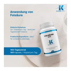 Folsäure 400 µg Kapseln, 100 St