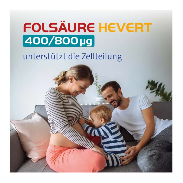 Folsäure Hevert 400/800 µg Tabletten, 120 St