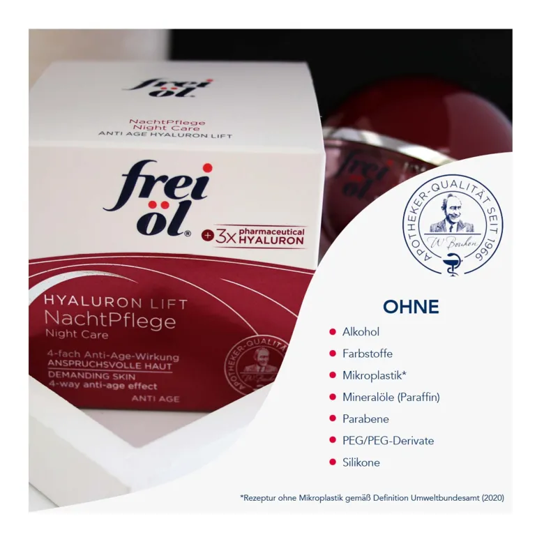 Frei Öl Anti Age Hyaluron Lift Nachtpflege, 50 ml