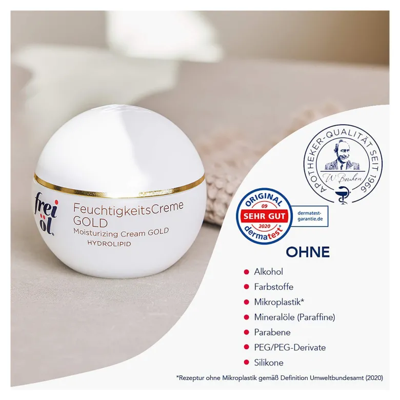 Frei Öl Hydrolipid FeuchtigkeitsCreme Gold, 50 ml