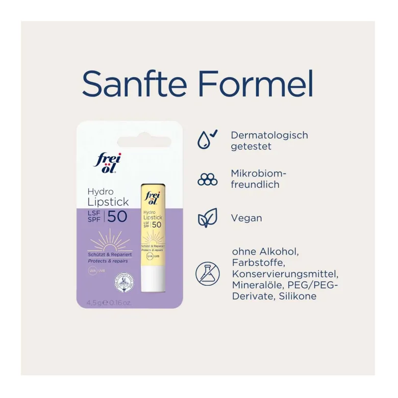 Frei Öl Hydrolipid HydroLipstick LSF 50, 4.5 g