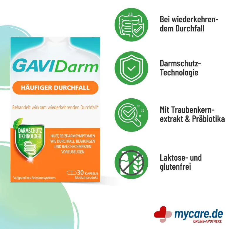 GaviDarm Häufiger Durchfall Kapseln, 30 St