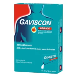 Gaviscon Advance Pfefferminz bei Sodbrennen Dosierbeutel, 12X10 ml