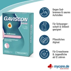 Gaviscon Liquid 500 mg/267 mg/160 mg Suspension, 24X10 ml