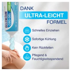 Gelencium Cannabis Kühlendes CBD Gel, 100 ml