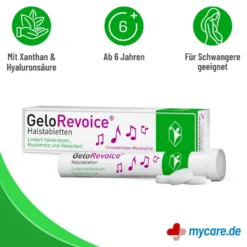 GeloRevoice Halstabletten Holunderblüte-Mentholfrei, 20 St
