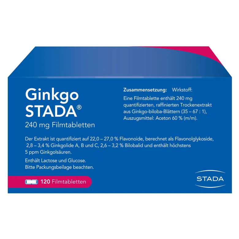 Ginkgo Stada 240 mg Filmtabletten, 120 St