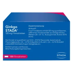 Ginkgo Stada 120 mg Filmtabletten, 120 St