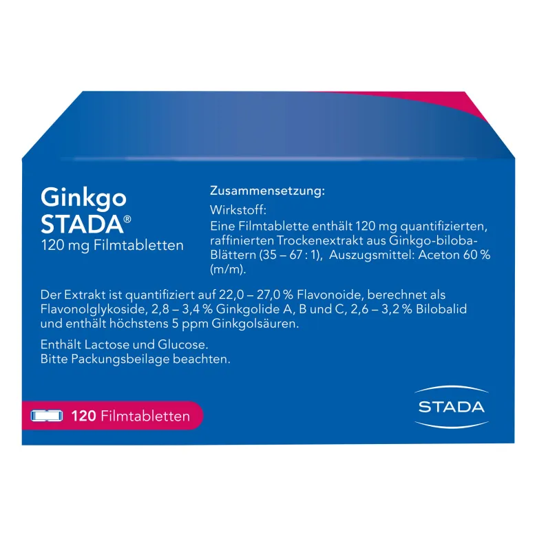 Ginkgo Stada 120 mg Filmtabletten, 120 St