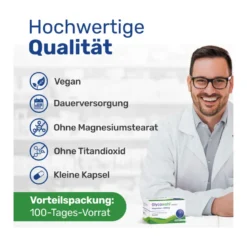 Glycowohl Magnesium 400 mg hochdosiert vegan, 200 St