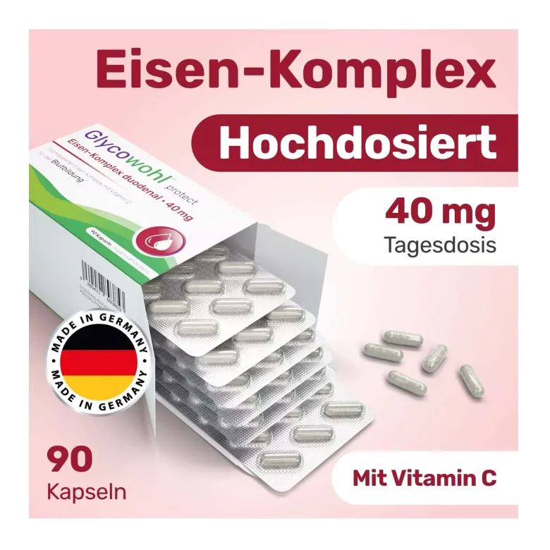 Glycowohl protect Eisen-Komplex duodenal 40 mg Kapseln, 90 St