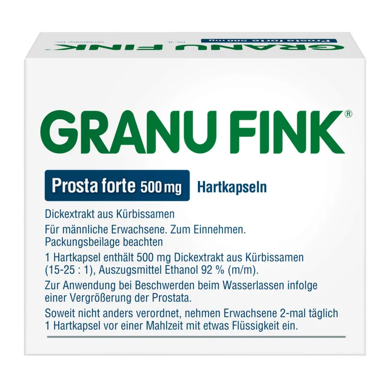 Granufink Prosta forte 500 mg Hartkapseln, 140 St