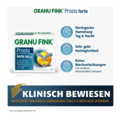 Granufink Prosta forte 500 mg Hartkapseln, 140 St