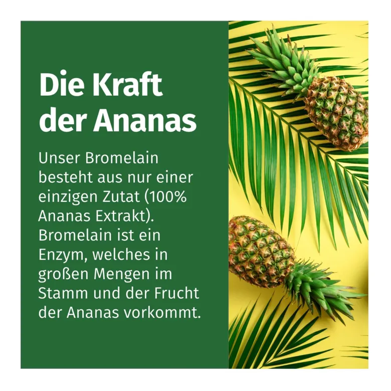 GREEN NATURALS Bromelain 500 mg vegane Kapseln, 150 St
