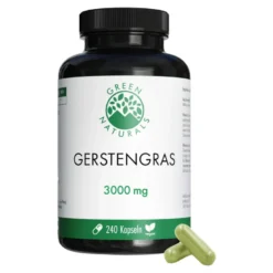 GREEN NATURALS Gerstengras 3000 mg Kapseln vegan, 240 St