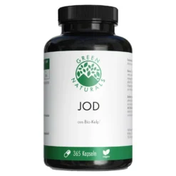 GREEN NATURALS Jod aus Bio-Kelp Kapseln, 365 St