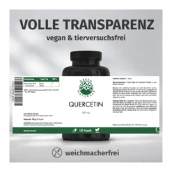 GREEN NATURALS Quercetin 500 mg Kapseln, 180 St