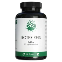 GREEN NATURALS Roter Reis Monacolin K vegane Kapseln, 180 St