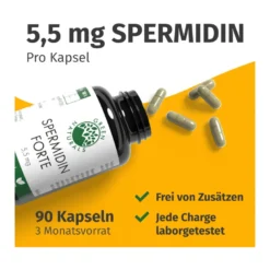GREEN NATURALS Spermidin forte 5,5 mg vegane Kapseln, 90 St