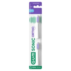 GUM Sonic Ortho Ersatzbürstenköpfe, 2 St
