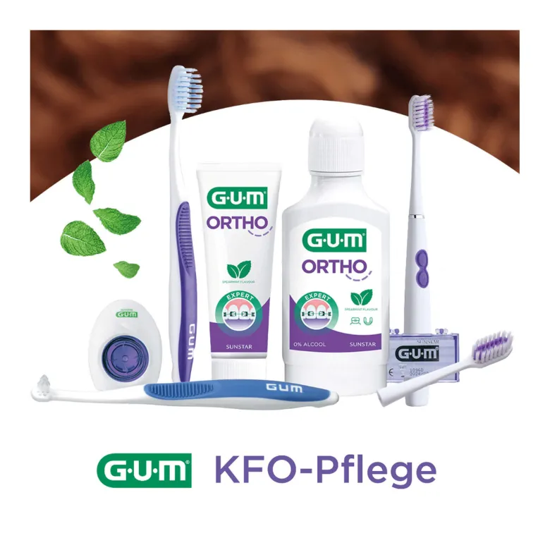 GUM Sonic Ortho Ersatzbürstenköpfe, 2 St