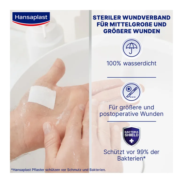 Hansaplast Aqua Protect XL 6 x 7 cm, 5 St