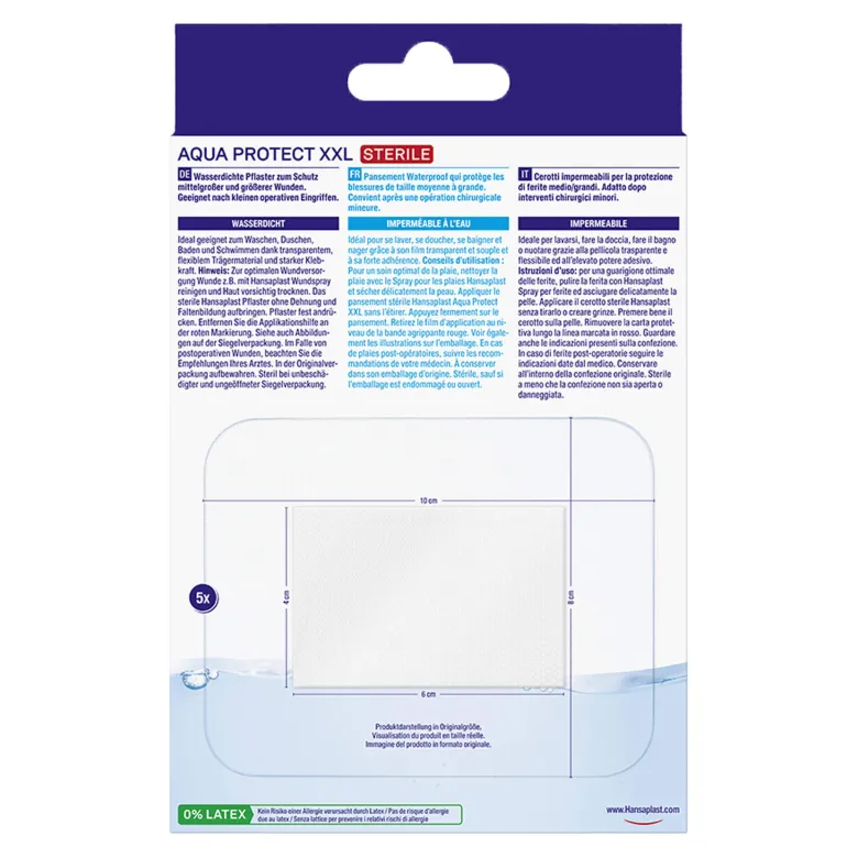 Hansaplast Aqua Protect XXL 8 x 10 cm, 5 St