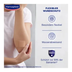 Hansaplast Elastic Pflaster 1m x 6cm, 1 St