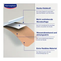 Hansaplast Elastic Pflaster 6 cmx5 m, 1 St